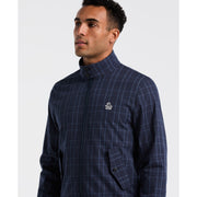 Plaid Harrington Jacket (Dark Sapphire) Detail