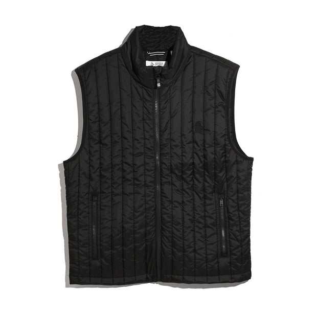 Quilted Gilet (True Black) Flat