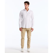 Ecovero Oxford Stretch Shirt (Bright White) Styled