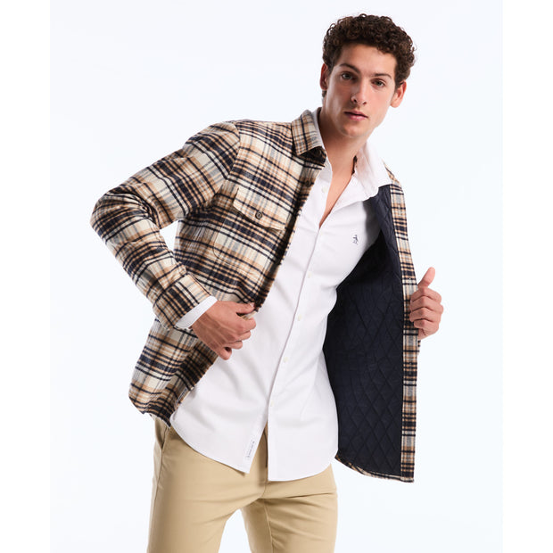 Ecovero Oxford Stretch Shirt (Bright White) Styled 2