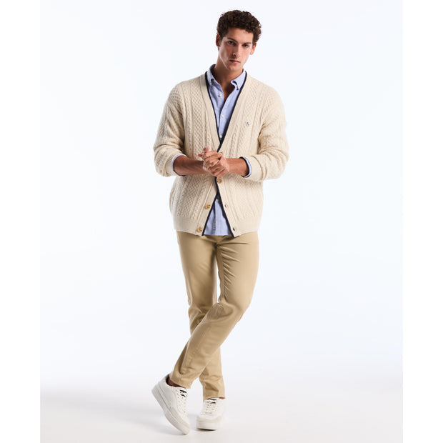 Ecovero Oxford Stretch Shirt (Amparo Blue) Styled 2