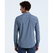 Twill Check Shirt (Copen Blue) Back