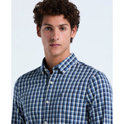 Twill Check Shirt (Copen Blue) Detail