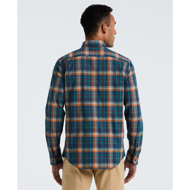 Dobby Plaid Shirt (Sargasso Sea) Back
