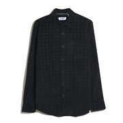 Corduroy Check Shirt (Dark Sapphire) Flat