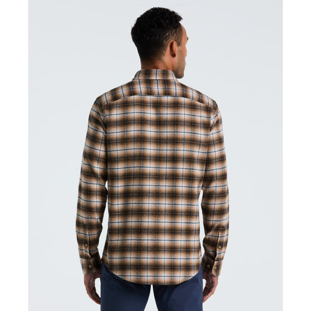 Plaid Flannel Shirt (Tigers Eye) Back