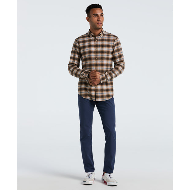 Plaid Flannel Shirt (Tigers Eye) Styled