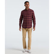 Plaid Flannel Shirt (Cabernet) Styled