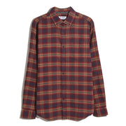 Plaid Flannel Shirt (Cabernet) Flat