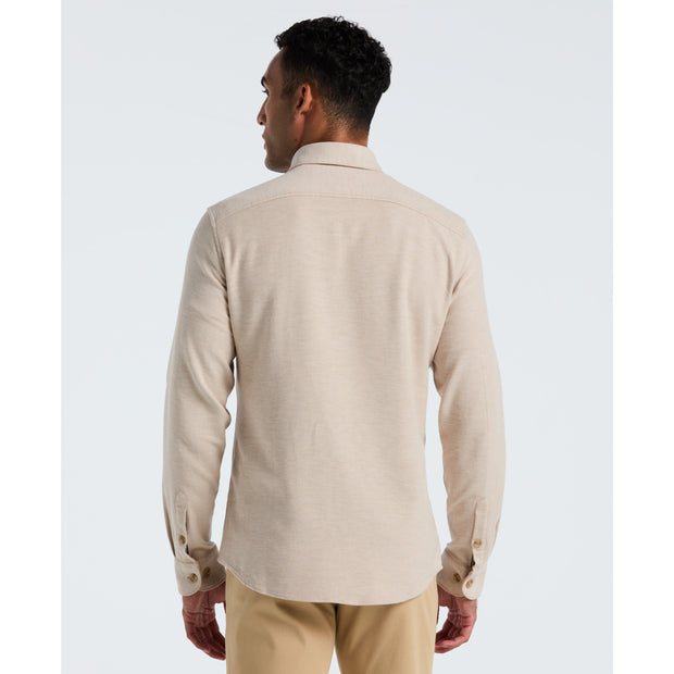 Double Weave Overshirt (Birch) Back