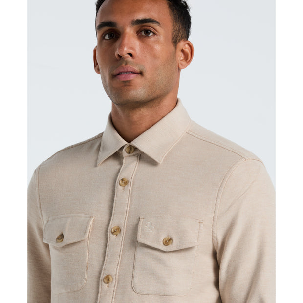Double Weave Overshirt (Birch) Detail