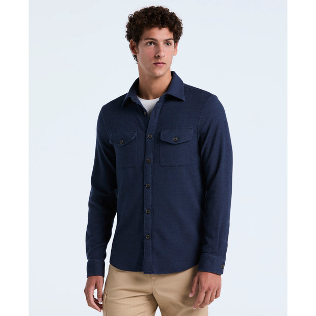 Double Weave Shirt (Dark Sapphire) Front
