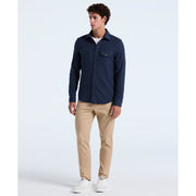 Double Weave Shirt (Dark Sapphire) Styled