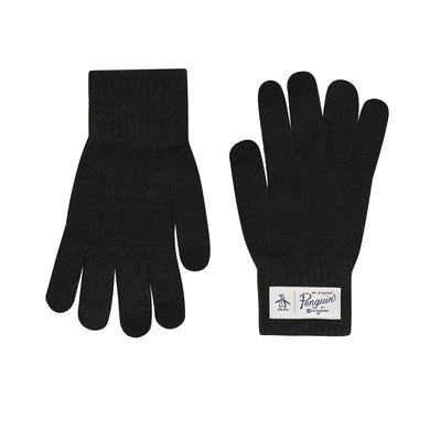 Nathan Classic Knit Glove In Black In Black