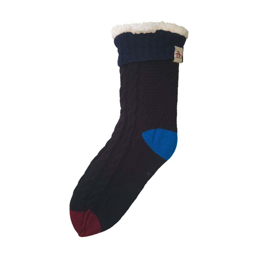 Cable Knit Slipper Socks