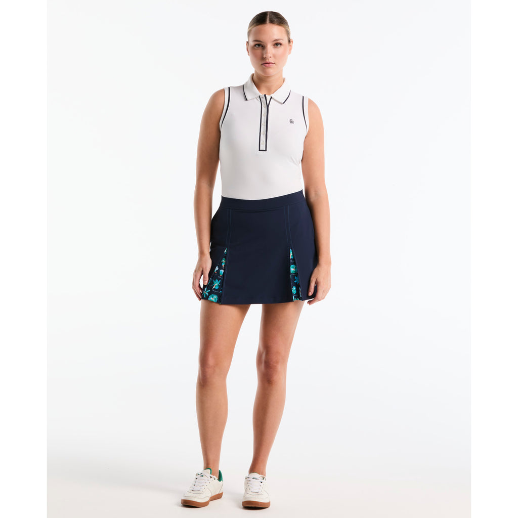 Floral Pleated Golf Skort Iris