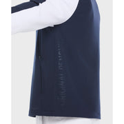 Quarter Zip Colour Block Golf Jacket (Black Iris) Side Detail