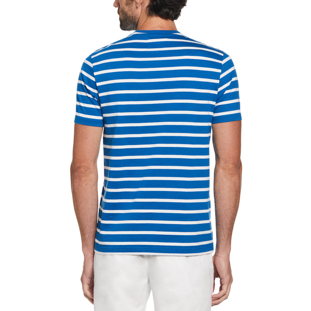 Organic Cotton Breton Stripe T-Shirt In Classic Blue