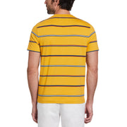Slim Fit Jersey Stripe T-Shirt In Mineral Yellow