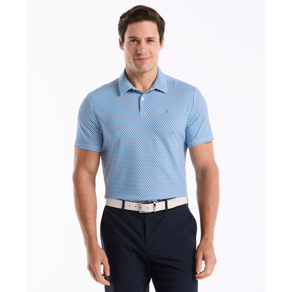 Micro Geo Print Golf Polo Malibu