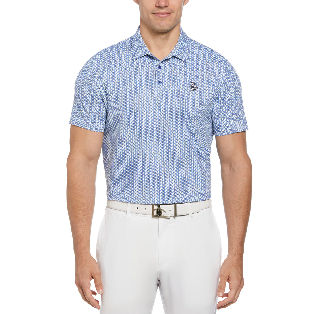 Heritage Geo Print Golf Polo Shirt Amparo