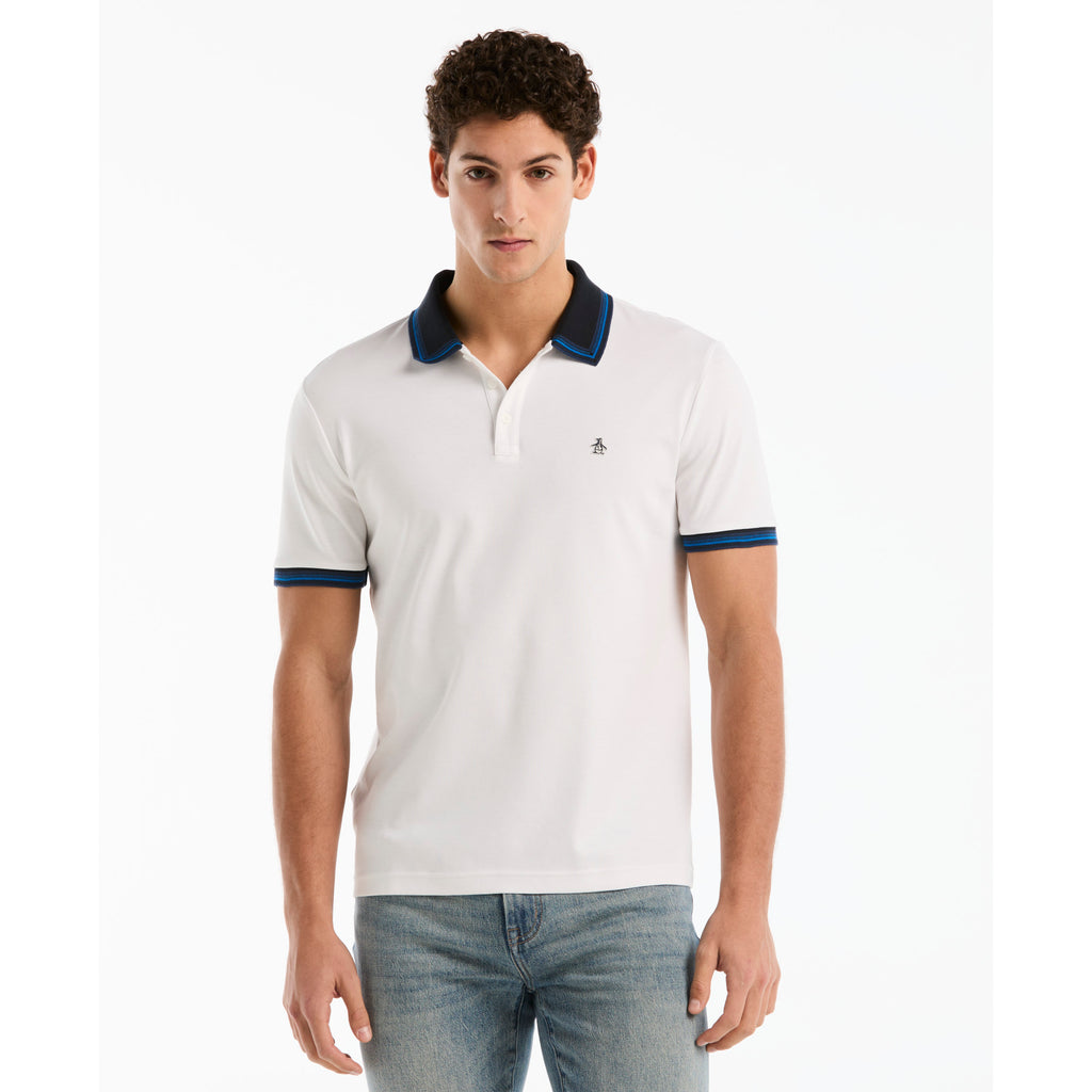Interlock Dashed Collar Polo Shirt Bright