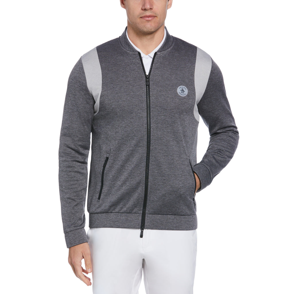 Block 80s Golf Bomber Jacket Dark Caviar Heather
