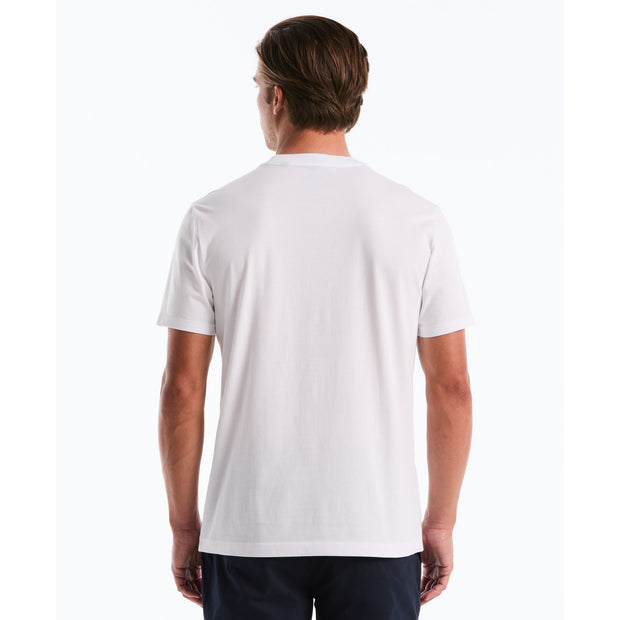 T-shirt Original Penguin Homme, Blanc, Graphique Arc-en-ciel Ombre, 100% Coton, 2XL