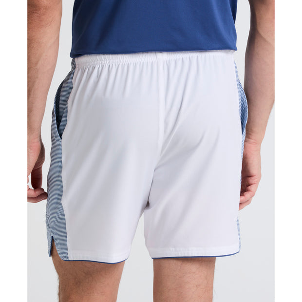 Net Graphic Performance Tennis Shorts (Bright White) Back Detail