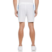 Tennis Performance 7" Inseam Ombre Colour Block Shorts In Bright White