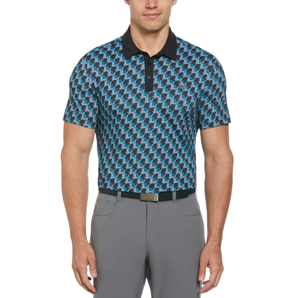 All Over Print Golf Polo Shirt Caviar