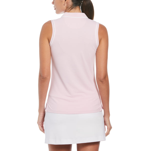 Women's Veronica Sleeveless Golf Polo Shirt In Gelato Pink
