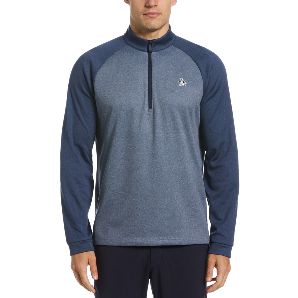 Block 1 4 Zip Pullover Iris Bijou Heather