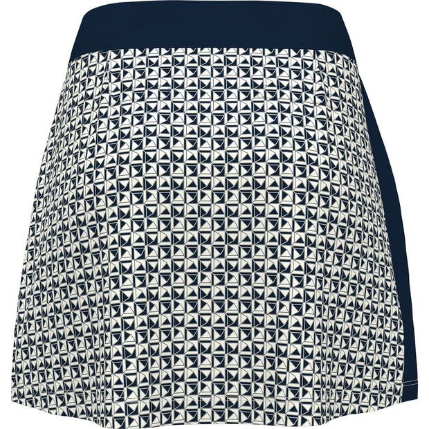 Women's Geo Print Golf Skort In Black Iris
