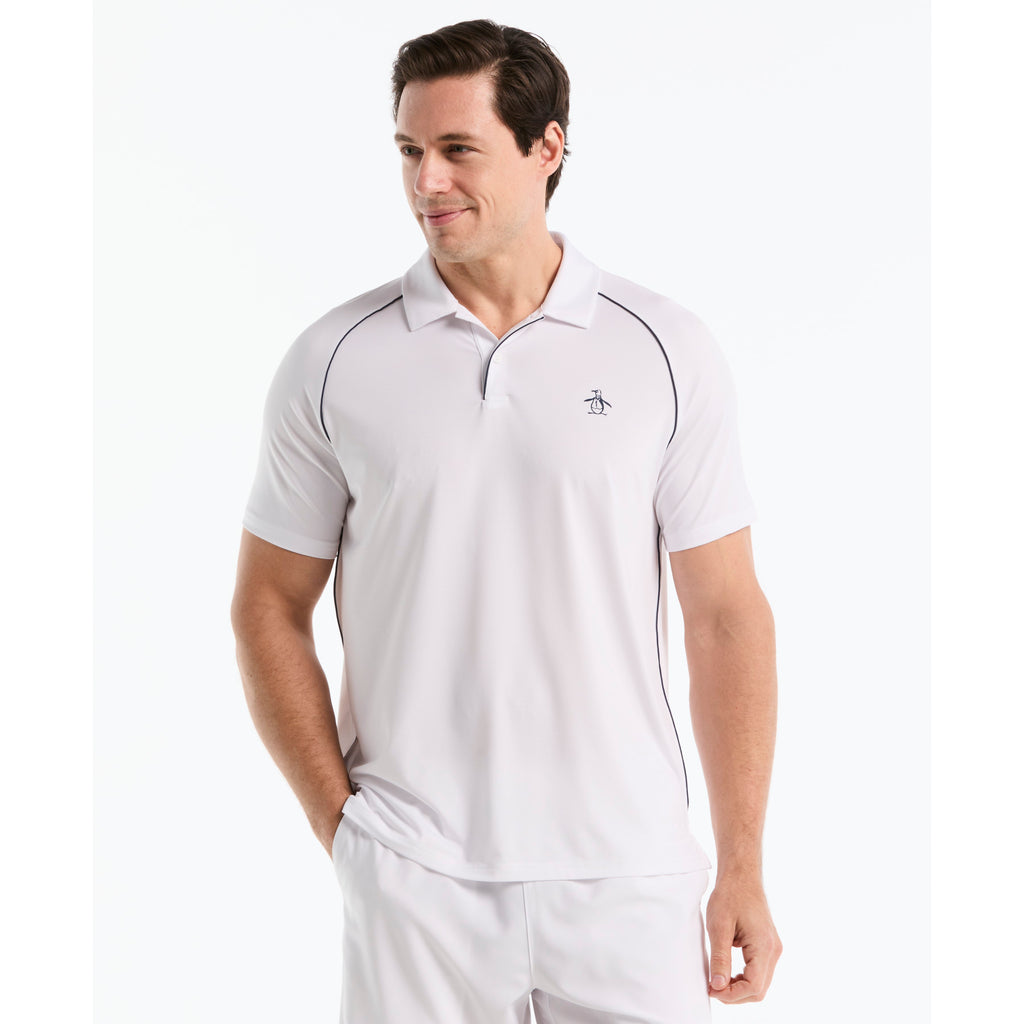 Piped Tennis Polo Bright