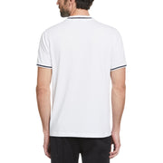Organic Cotton Short Sleeve Pique T-Shirt In Bright White