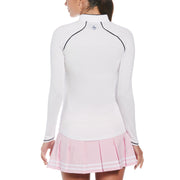 Women's Tennis Quarter Zip Long Sleeve In Bright White