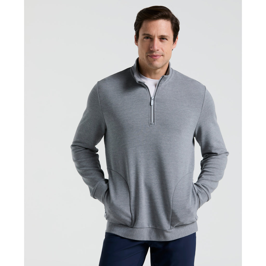 Ottoman Quarter Zip Golf Jacket Quiet Heather