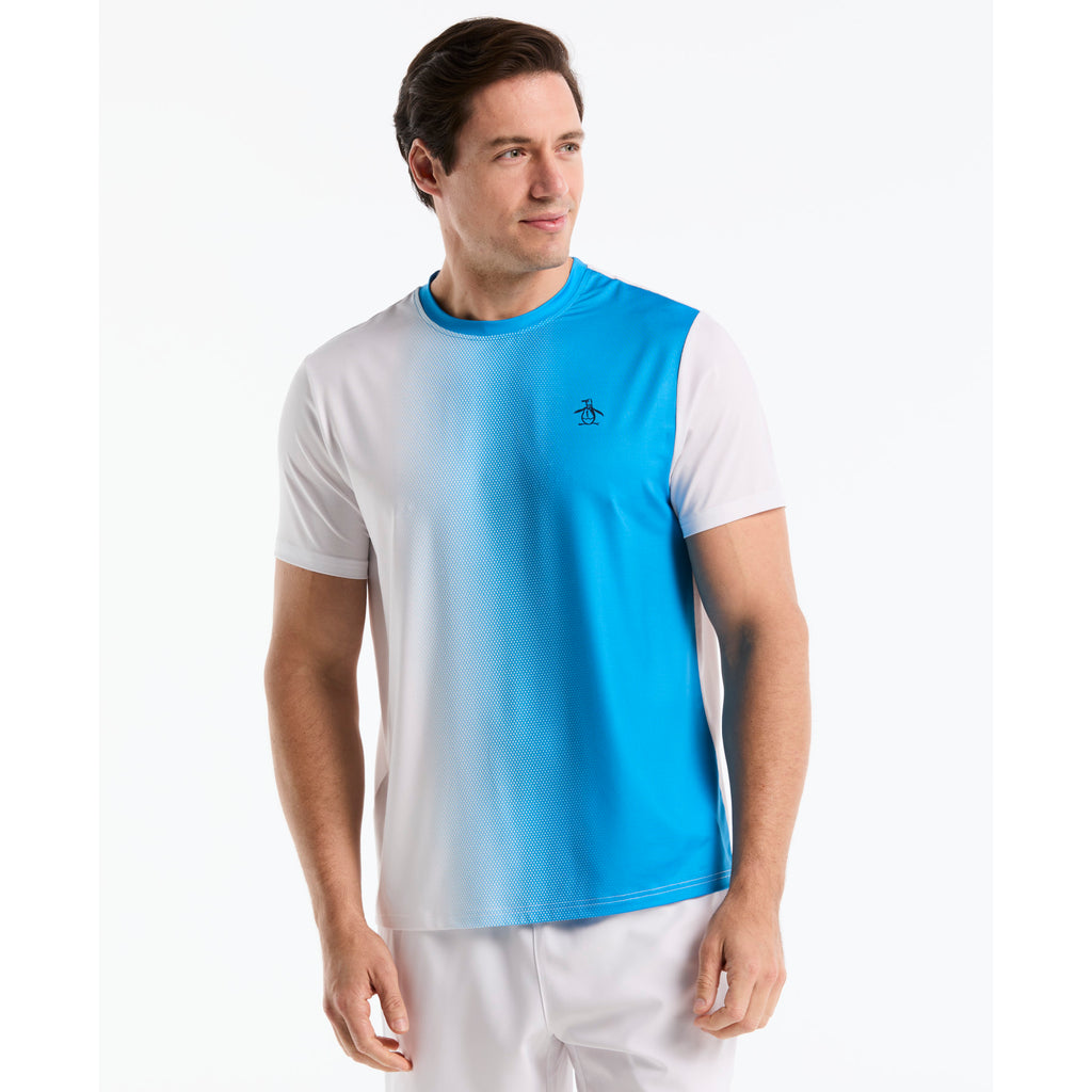 Vertical Ombre Tennis T Shirt Malibu