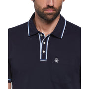 3D Earl Short Sleeve Polo Shirt In Dark Sapphire