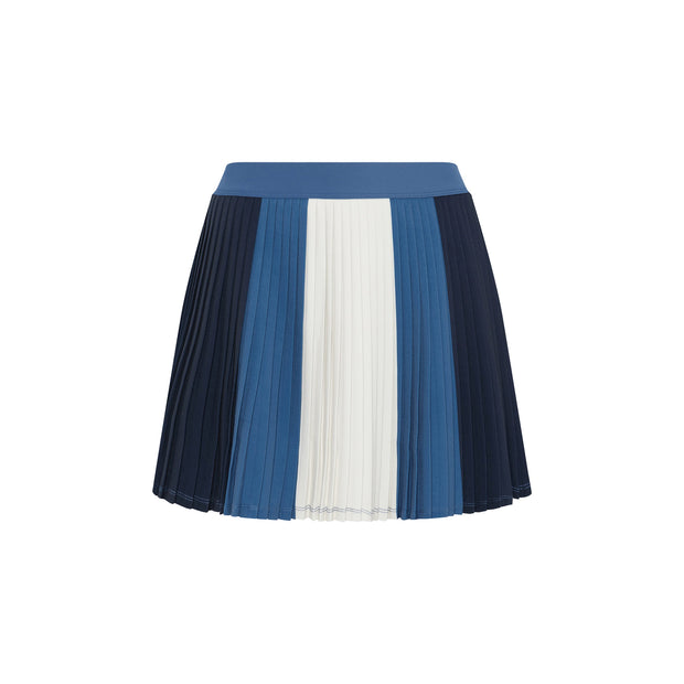 Women's Colourblock Micro Pleated Golf Skort (True Navy)