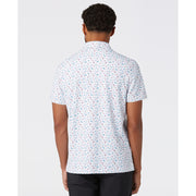 Sake-Tini Print Golf Polo (Bright White) Back
