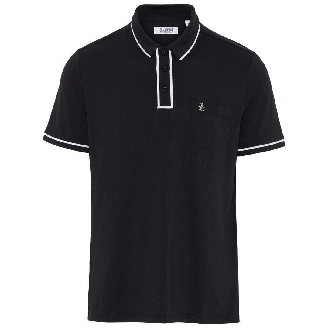 Technical Earl Short Sleeve Golf Polo Shirt In Black | Original