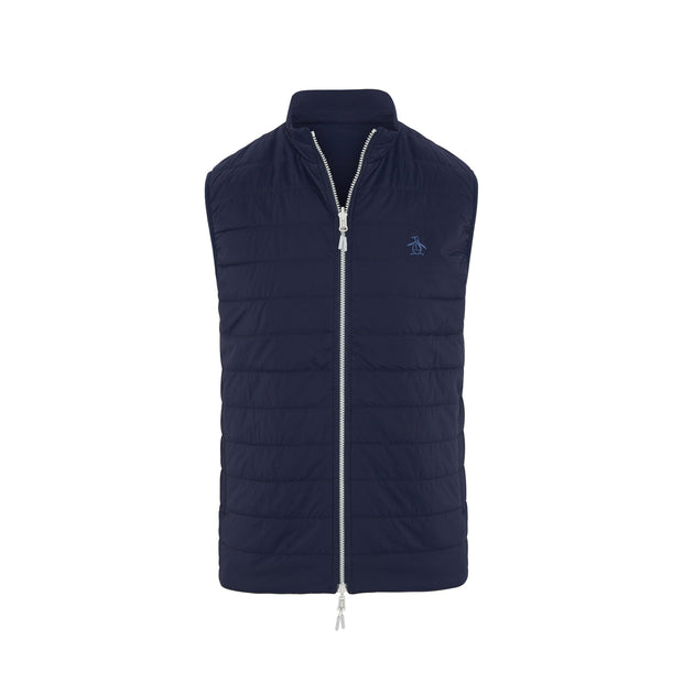 Reversible Insulated Golf Gilet (Black Iris) Flat