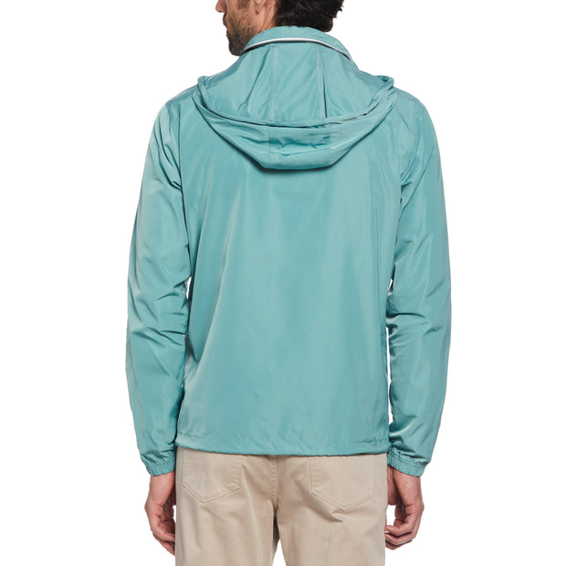 Packable Hood Ratner Jacket In Oil Blue