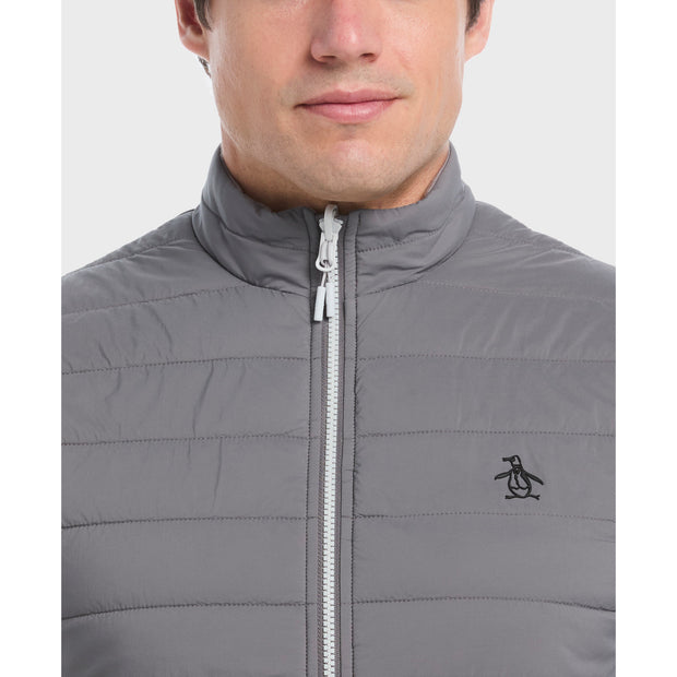 Reversible Insulated Golf Gilet (Quiet Shade) Detail
