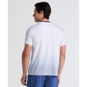 Ombre Net Graphic Performance Tennis T-Shirt (Bright White) Back