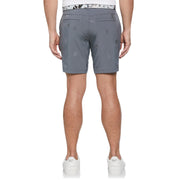 Pete Embroidered Flat Front Golf Shorts In Quiet Shade