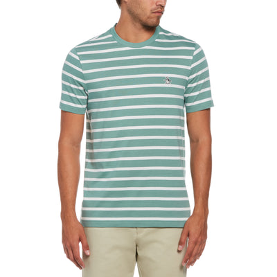 Organic Cotton Breton Stripe T-Shirt In Oil Blue