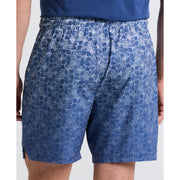 Graphic Print Performance Tennis Shorts (True Navy) Back Detail